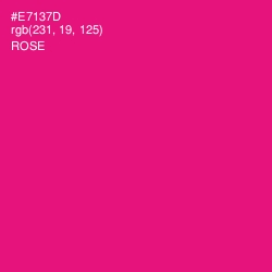 #E7137D - Rose Color Image