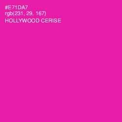 #E71DA7 - Hollywood Cerise Color Image