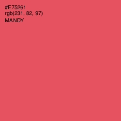 #E75261 - Mandy Color Image