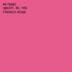 #E75A8C - French Rose Color Image