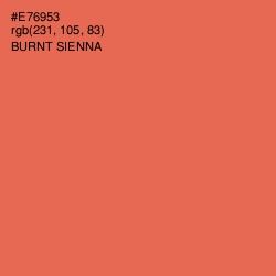 #E76953 - Burnt Sienna Color Image