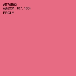 #E76B82 - Froly Color Image