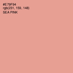 #E79F94 - Sea Pink Color Image