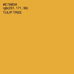 #E7AB38 - Tulip Tree Color Image