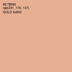 #E7B093 - Gold Sand Color Image