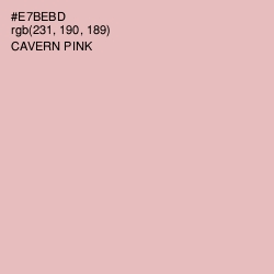 #E7BEBD - Cavern Pink Color Image