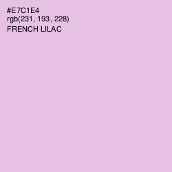 #E7C1E4 - French Lilac Color Image