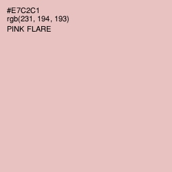 #E7C2C1 - Pink Flare Color Image
