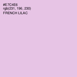 #E7C4E6 - French Lilac Color Image