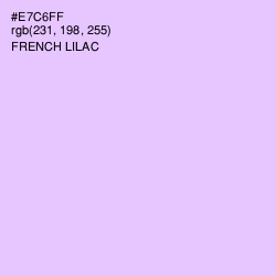 #E7C6FF - French Lilac Color Image