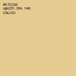 #E7CC92 - Calico Color Image