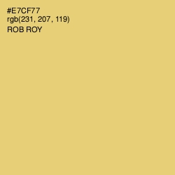 #E7CF77 - Rob Roy Color Image