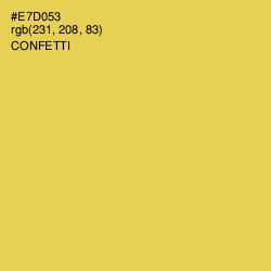 #E7D053 - Confetti Color Image