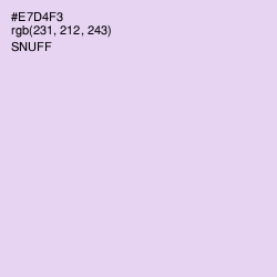 #E7D4F3 - Snuff Color Image