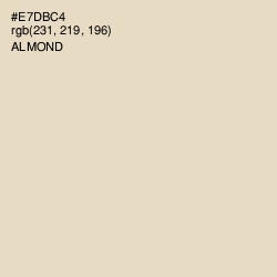 #E7DBC4 - Almond Color Image