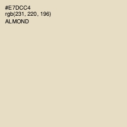 #E7DCC4 - Almond Color Image