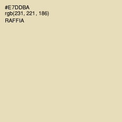 #E7DDBA - Raffia Color Image