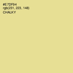 #E7DF94 - Chalky Color Image