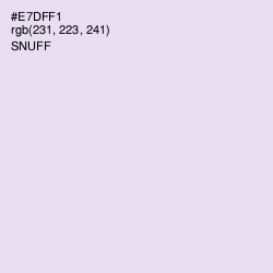 #E7DFF1 - Snuff Color Image