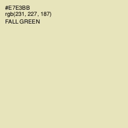 #E7E3BB - Fall Green Color Image