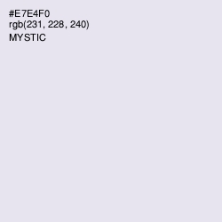 #E7E4F0 - Mystic Color Image