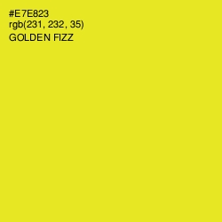 #E7E823 - Golden Fizz Color Image