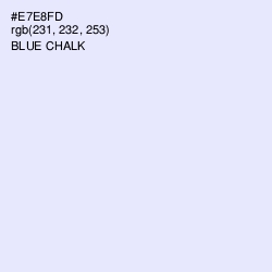#E7E8FD - Blue Chalk Color Image