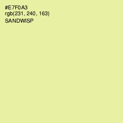 #E7F0A3 - Sandwisp Color Image