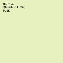 #E7F1C0 - Tusk Color Image