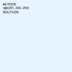 #E7F3FE - Solitude Color Image