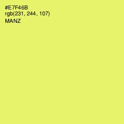 #E7F46B - Manz Color Image