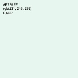 #E7F6EF - Harp Color Image