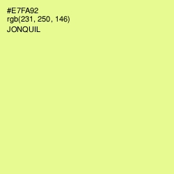#E7FA92 - Jonquil Color Image