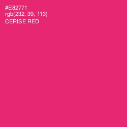 #E82771 - Cerise Red Color Image