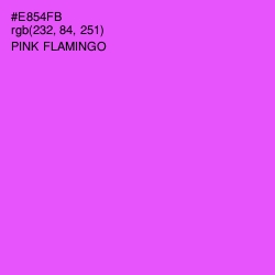 #E854FB - Pink Flamingo Color Image