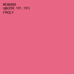 #E86583 - Froly Color Image