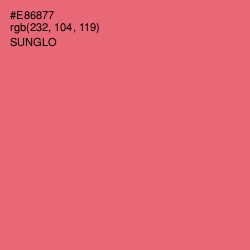 #E86877 - Sunglo Color Image