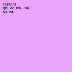 #E8A5F9 - Mauve Color Image