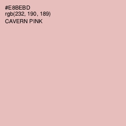 #E8BEBD - Cavern Pink Color Image