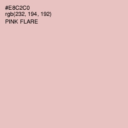 #E8C2C0 - Pink Flare Color Image