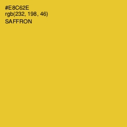 #E8C62E - Saffron Color Image