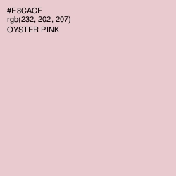 #E8CACF - Oyster Pink Color Image