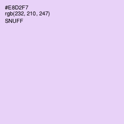 #E8D2F7 - Snuff Color Image