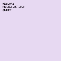 #E8D9F2 - Snuff Color Image