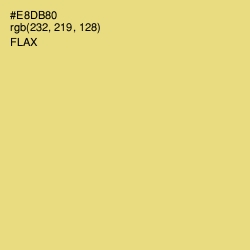 #E8DB80 - Flax Color Image