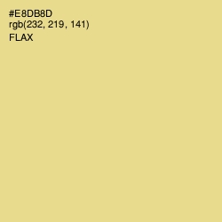 #E8DB8D - Flax Color Image
