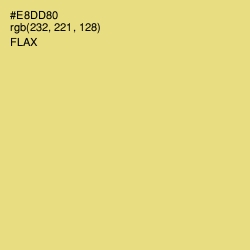 #E8DD80 - Flax Color Image