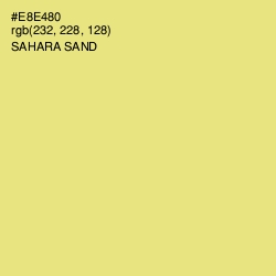 #E8E480 - Sahara Sand Color Image