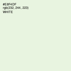 #E8F4DF - Frost Color Image