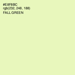 #E8F8BC - Fall Green Color Image